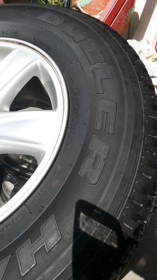 ล้อ isuzu ตัวยกสูง ยาง bridgestone 245 70 16 ดอกเต็ม ปียาง2914