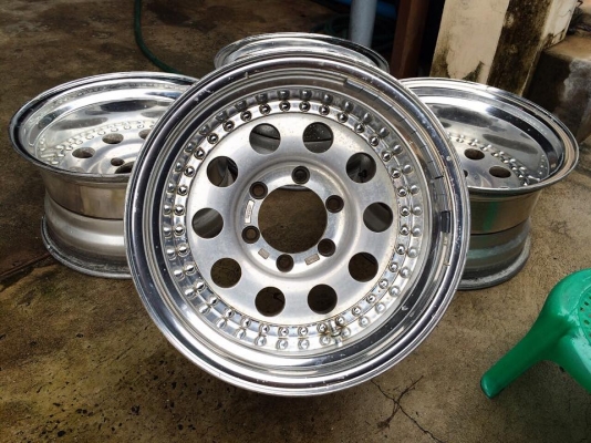 ล้อหยดน้ำ WEDS MAD MASTER 3 ชิ้นแท้ 16" F8.5"/R9" 6/139.7 ลึกๆ ประมูลจากญี่ปุ่น