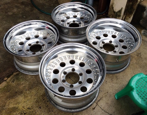 ล้อหยดน้ำ WEDS MAD MASTER 3 ชิ้นแท้ 16" F8.5"/R9" 6/139.7 ลึกๆ ประมูลจากญี่ปุ่น