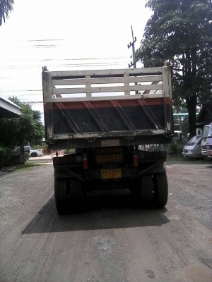 ขายรถบรรทุก 22 ล้อพ่วงแม่ลูกดัมพ์ HINO MEGA 344 แรงม้าปี 2557กับ2556 ลูกพ่วงสามมิตร 3 เพลา ราคา 2750000