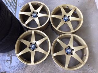 ล้อ RAY VERSUS 17/5/100 ออฟ35 กว้าง7 ล้อแท้ made in Japan