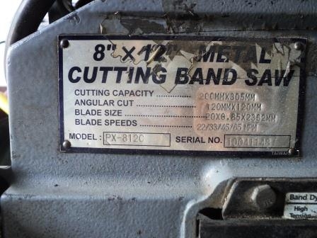 ขายเลื่อยสายพาน 8" x 12"