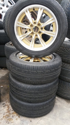 ล้อแม็ก 4รู100×114 ขอบ15x6.5 ยางบริสโตน my02 195 55 15 ปี14 ล้อแม็ก 4รู100×114 ขอบ15x6.5 ยางบริสโตน my02 195 55 15 ปี14