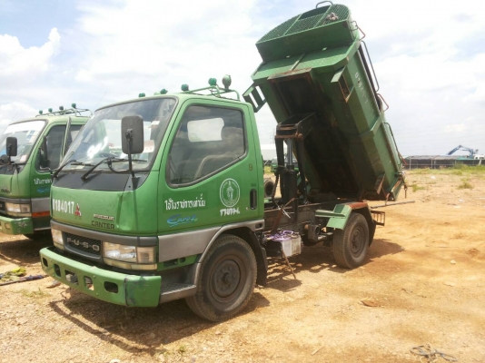 รถบรรทุก 4 ล้อใหญ่ MITSUBISHI ปี 50  พร้อมถังและชุดดั๊มพ์ ราคา 285,000 บ.