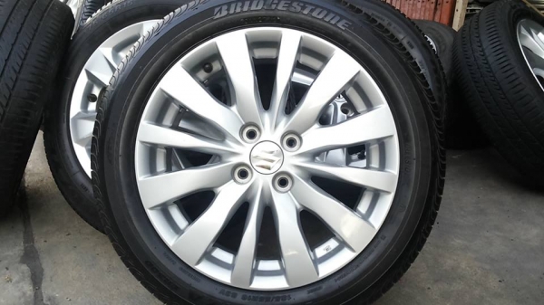 ล้อsuzuki swif พร้อมยาง บริสโตน er300 185 55 16