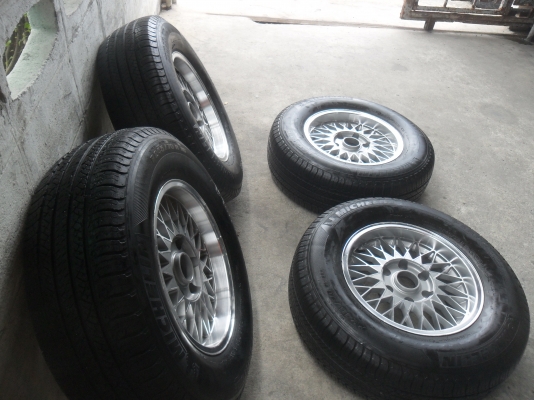 ล้อแม็ก 16นิ้ว 6รู GERMANY แท้ๆ พร้อมยาง สวยๆ 4 ล้อ ลดราคาเหลือ 5000 บาท