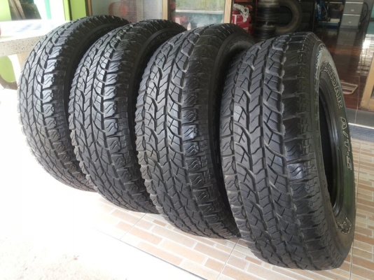 ยาง yokohama geolandar a/t-s 265/70/16 ดอกหนาเกือบเท่ายางใหม่