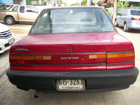 ขายด่วน ฮอนด้า ซีวิค ท้ายแดง ปี 91 ลดราคาสุดๆแล้วครับ ขายได้ขายเลยครับ 27000 ครับ