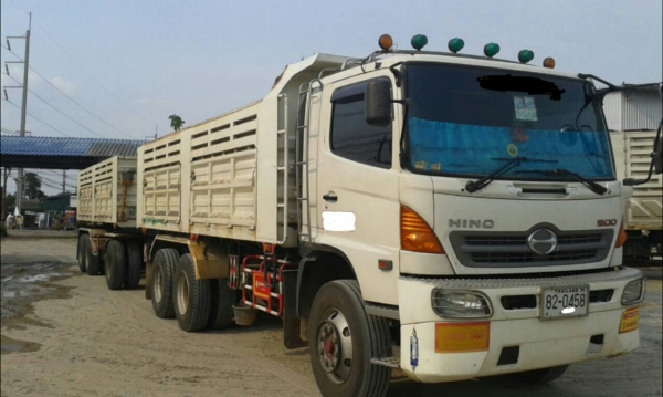 ขายด่วนHINO MEGA344ปี53แม่ลูกๆสามเพลาสภาพพร้อมใช้สุดๆราคาเบาๆโทร0856842587