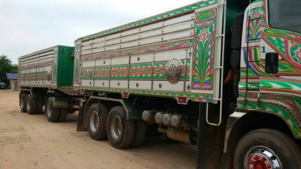 ขาย ISUZU 360 พ่วงแม่ลูก กระบะเนียมดั๊ม อู่ ส สมบัติ รถปี 54