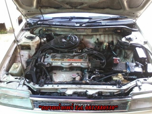 ขาย Toyota Colola 1.6 โฉมโดเรม่อนเกียร์ธรรมดาพวงมาลัยเพาเวอร์กระจกไฟฟ้ารถเดิมไม่เคยติดแก๊สเครื่องดีแอร์เย็นช่วงล่างพอใช้สภาพพร้อมใช้