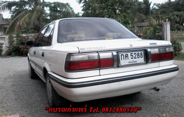 ขาย Toyota Colola 1.6 โฉมโดเรม่อนเกียร์ธรรมดาพวงมาลัยเพาเวอร์กระจกไฟฟ้ารถเดิมไม่เคยติดแก๊สเครื่องดีแอร์เย็นช่วงล่างพอใช้สภาพพร้อมใช้