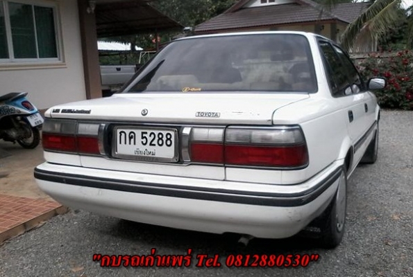 ขาย Toyota Colola 1.6 โฉมโดเรม่อนเกียร์ธรรมดาพวงมาลัยเพาเวอร์กระจกไฟฟ้ารถเดิมไม่เคยติดแก๊สเครื่องดีแอร์เย็นช่วงล่างพอใช้สภาพพร้อมใช้