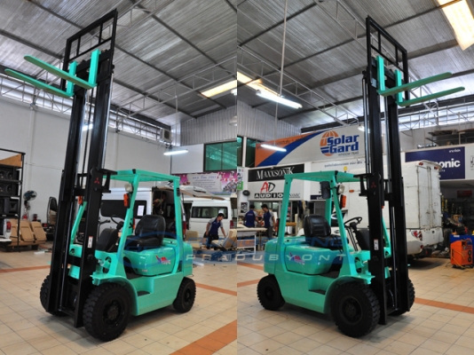 ขายรถโฟล์คลิฟท์มือสอง MITSUBISHI รุ่น FG20  ราคา 165,000 บาท นำเข้าจากประเทศญี่ปุ่น 100\% ไม่เคยใช้งานในประเทศไทย