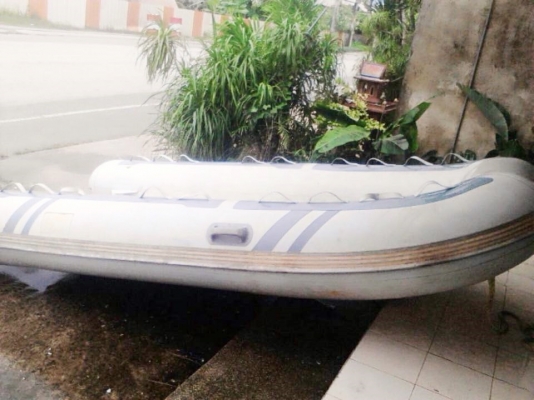 เรือยางท้องไฟเบอร์ ผ้า ไฮพาลอน 380 ราคา 39000