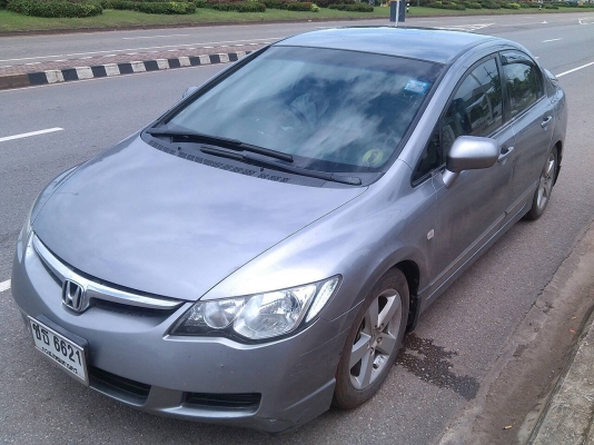 HONDA CIVIC 1.8 VTECH ปี50 ไมล์น้อย เบาะหนัง เกียร์ธรรมดา รถผู้หญิงใช้มือเดว เล่มพร้อมโอน