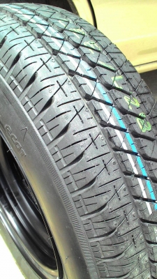 กะทะล้อพร้อมยางใหม่BRIDGESTONE  ขอบ 13 ขนาด 4 รู100  มี 1 ล้อ tel.081-427-3941