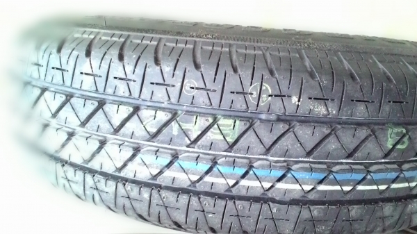 กะทะล้อพร้อมยางใหม่BRIDGESTONE  ขอบ 13 ขนาด 4 รู100  มี 1 ล้อ tel.081-427-3941