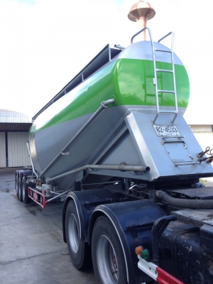 ขาย ห่างพ่วงบรรทุกปูนผง 3 เพลาแท้