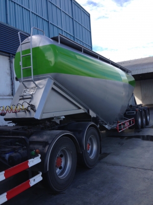 ขาย ห่างพ่วงบรรทุกปูนผง 3 เพลาแท้