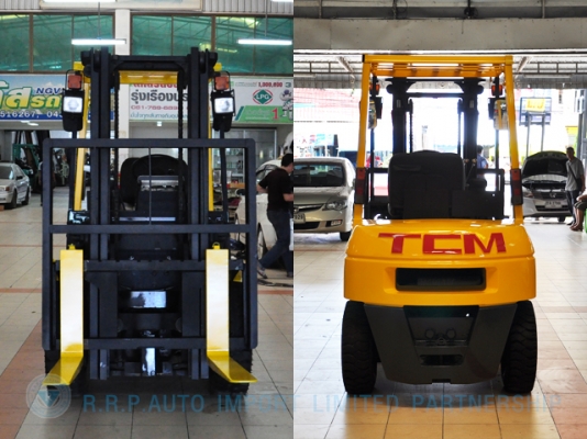 ขายรถโฟล์คลิฟท์มือสอง TCM รุ่น FHG30N8  ราคา 345,000 บาท นำเข้าจากประเทศญี่ปุ่น 100\% ไม่เคยใช้งานในประเทศไทย