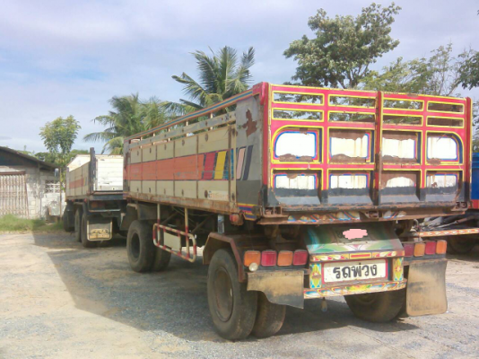 ขายรถบรรทุก 18 ล้อพ่วงแม่ลูกดัมพ์ ISUZU DECA 200 แรงม้าปี 2549 ลูกพ่วง 2 เพลา ราคา 1200000