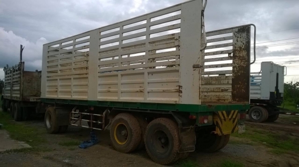 ขายลูกพ่วง 3 คานไม่ดั้ม ยาว 7 เมตร ทะเบียนพร้อม ราคาคุยกันครับ