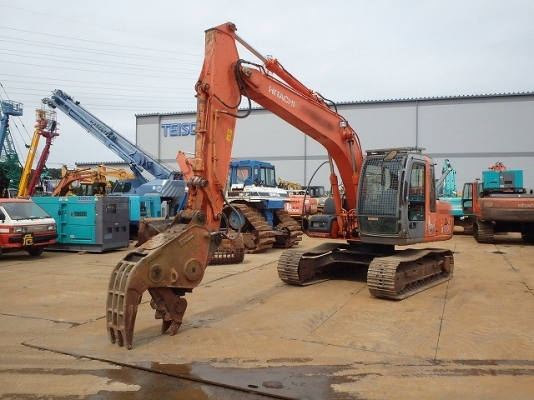 Hitachi ZX130K เก่าญี่ปุ่น พร้อมหัวบีบปูน สนใจโทร 081-858-1834
