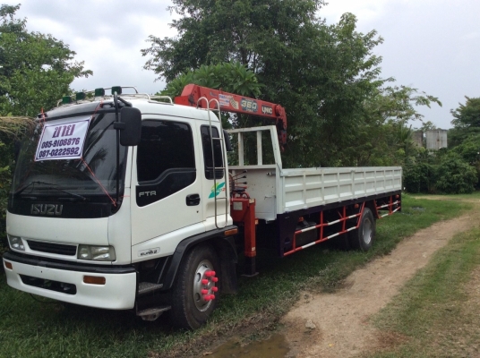 ขายรถหกล้อใหญ่ เครื่อง195แรง รถห้างแท้ ป้ายแดงมือเดียว ติดเครน3.6ตันปั๊ม5ตันแล้ว