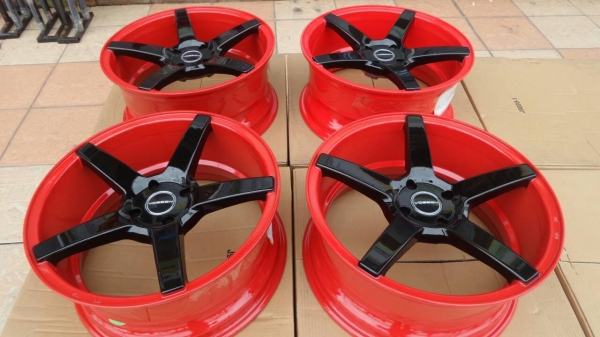 ขายล้อใหม่ VOSSEN CV3 ขอบ17 กว้าง7.5 4H100 สี RED/BLACK