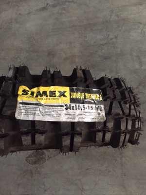 ยางตะขาบ 34-10.5-15  ใหม่ค้างปี  ถูกกว่ายางมือสอง