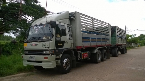 ขายรถพ่วง แม่ลูกดั้ม HINO FM3M ปี 39 เกียร์ฟูลเลอร์ เครื่องเดิม M10C 240 แรงม้า คัสซีสวยตลอดเส้น แอร์เย็น ทะเบียนพร้อมโอนครับ