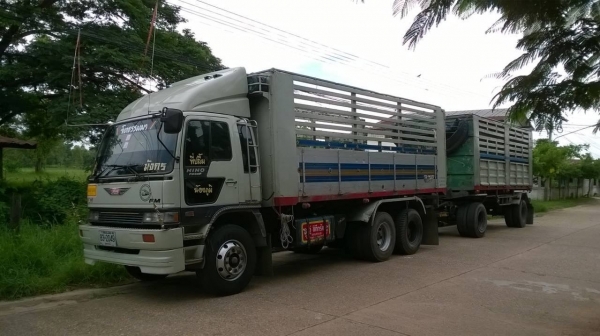 ขายรถพ่วง แม่ลูกดั้ม HINO FM3M ปี 39 เกียร์ฟูลเลอร์ เครื่องเดิม M10C 240 แรงม้า คัสซีสวยตลอดเส้น แอร์เย็น ทะเบียนพร้อมโอนครับ