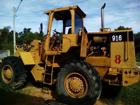 รถตักล้อยางCAT916 รถสวยใช้ได้ สภาพดี พร้อมใช้