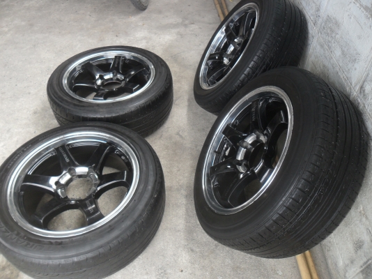 ล้อแม็ก 17นิ้ว 6รู TE37 พร้อมยาง สวยๆ 4 ล้อ ราคา 10900 บาท