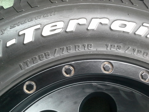 Lenso Max1 + BF All USA. 265/75/16 ปี11 สวยๆ 1ชุด