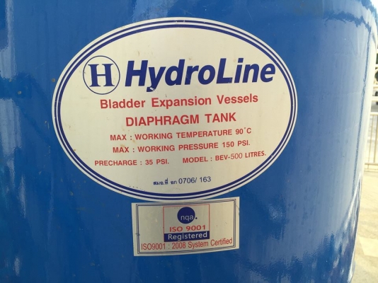 ขายระบบปั๊มกรองน้ำ Hydroline Bladder Expansion Vessels