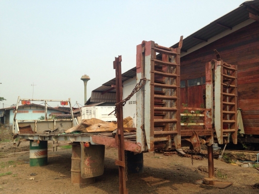 หางเทนเลอร์ ขึ้นรถเกี่ยว แมคโครPC120