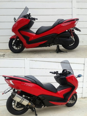 Honda forza 300 สีแดงแต่ง ปี 2556 วิ่ง 3000 กิโล