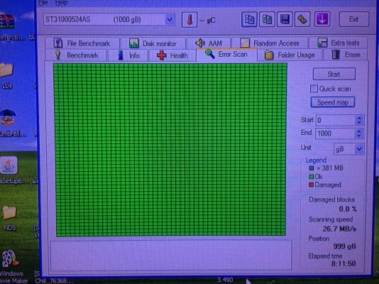 HDD SATA 1 TB Seagate ไม่เหลือง ไม่Bad ประกัน14วัน