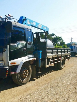 isuzu 6 ล้อ (มีคู่มือ เล่มรถ) ติดเครน สภาพสวยแจ่ม 5 ตัน 3 ปลอก เดก้า 195 ปี 40 fsr ยาว 5.40 เจ้าของขายเองครับ