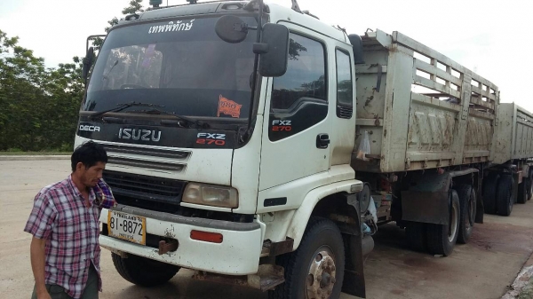 ขายด่วนครับ ISUZU DECA 270 ปี 47 พ่วง แม่ สามมิตร ลูก 3 เพลา มิเนียม รถสวยพร้อมใชงานครับ