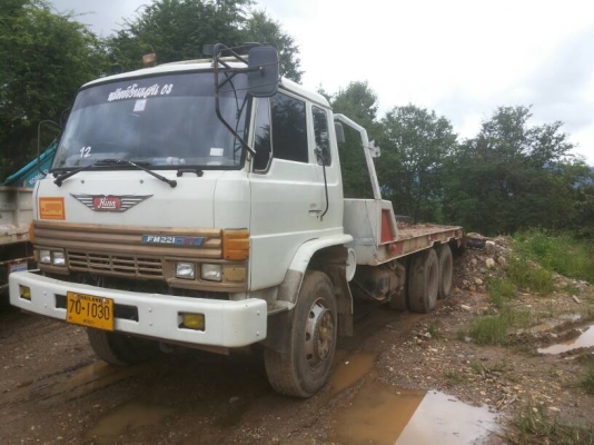 เทเลอร์บรรทุกแบคโฮขนาด200 HINO-221เครื่อง220แรงม้า2เพลา