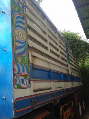 ขาย ISUZU 360 พ่วงแม่ลูก กระบะเหล็กคอกเกษตรดั๊ม รถปี 53 มี 2 พ่วง