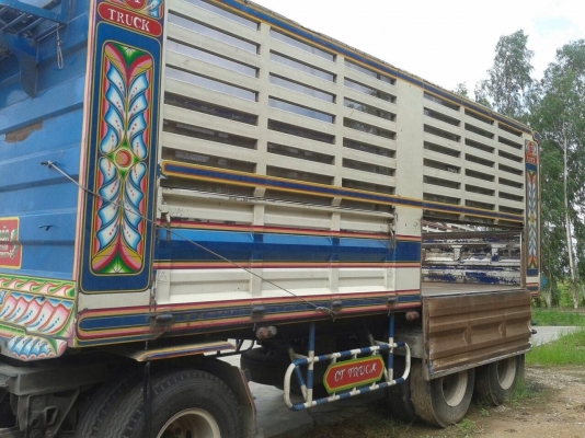 ขาย ISUZU 360 พ่วงแม่ลูก กระบะเหล็กคอกเกษตรดั๊ม รถปี 53 มี 2 พ่วง