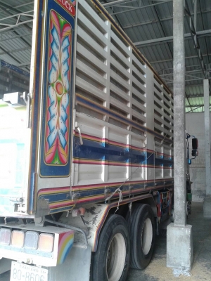 ขาย ISUZU 360 พ่วงแม่ลูก กระบะเหล็กคอกเกษตรดั๊ม รถปี 53 มี 2 พ่วง