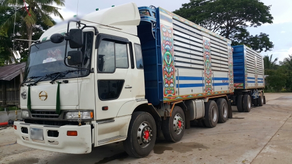 ขายรถพ่วง 22 ล้อ แม่.ลูก กระบะเนียมคอกเกษตรดั้ม อู่.เจ ซี ทรัค HINO PROFIA FN2P P11C.320 แรง 7 เกียร์ รถสวย ราคา.1550000 ต่อรอง