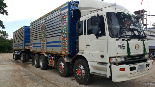 ขายรถพ่วง 22 ล้อ แม่.ลูก กระบะเนียมคอกเกษตรดั้ม อู่.เจ ซี ทรัค HINO PROFIA FN2P P11C.320 แรง 7 เกียร์ รถสวย ราคา.1550000 ต่อรอง ขายรถพ่วง 22 ล้อ แม่.ลูก กระบะเนียมคอกเกษตรดั้ม อู่.เจ ซี ทรัค HINO PROFIA FN2P P11C.320 แรง 7 เกียร์ รถสวย ราคา.1550000 ต่อรอง