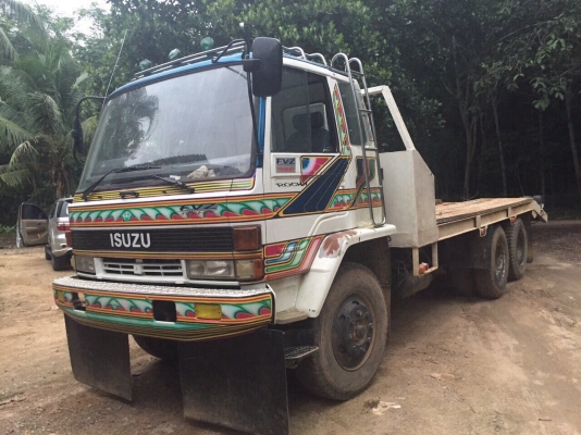 ขายรถ10ล้อท้ายลาด ISUZU FVZ12MY วางเครื่องHINO 195แรงม้า สนใจโทร 081-970-1072