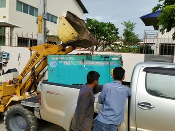 ปั๊มลมตัวนี้ เตรียมออกไป กาญจนบุรี นะครับ ของคุณเสี่ยเมืองกาญมากครับ